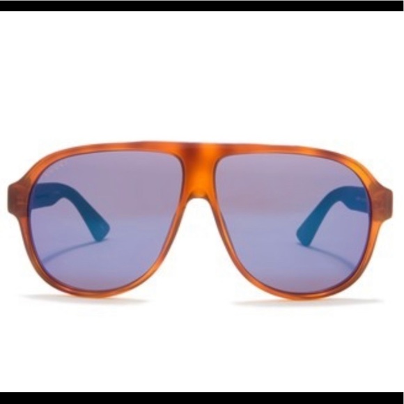 Authentic GUCCI 59mmPilot Acetate logo sunglasses - Picture 14 of 14